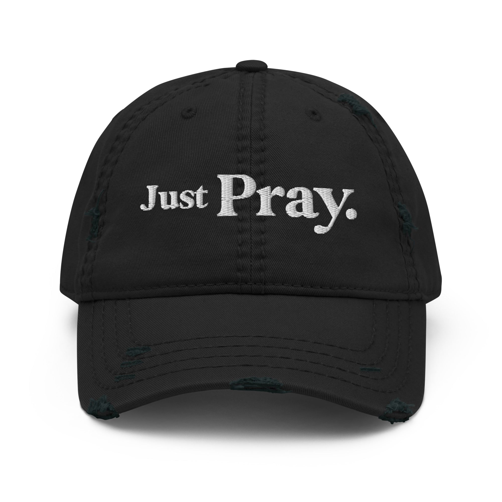 order-your-favorite-just-pray-distressed-dad-hat-black-fashion_0.jpg